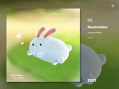 Jumping Rabbit graphic design illustration rabbit