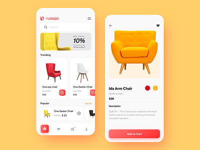 Furnizo || Ecommerce App agency android app design branding bruvvv checkout design ecommerce ecommerce app furniture app india ios marketing mobile app online shop product page saas shopping ui web
