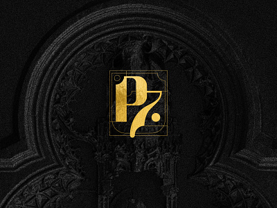 Premium Seven - Logo 3d classical dark mode geometric gold foil ink lineart lines logo playful premium premiumseven render seven shop sketch