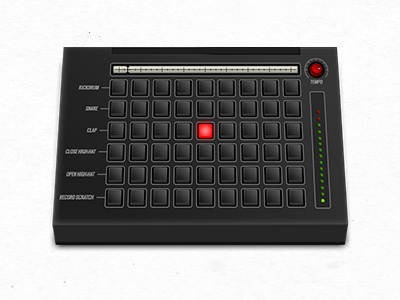 Beatbox generator audio interface photoshop sequencer