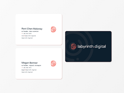Labyrinth Digital business card branding business card digital marketing logo