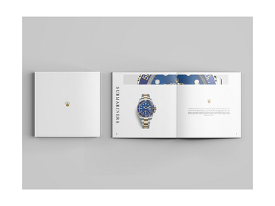 Rolex Product Booklet branding design editoral flat graphic design identity illustration lettering minimal type typography