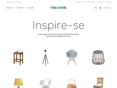 Inspire Yourself design ecommerce furniture ui visual web website