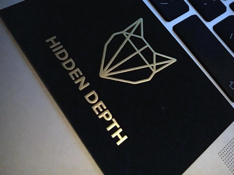 Gold Foil Business Cards By Dave Meier For Hidden Depth On Dribbble Gold Foil Business Cards By Dave Meier