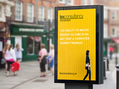 Recruitment Poster #1 branding jobs mockup poster recruitment yellow