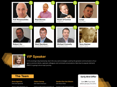 Bootcamp Speakers website