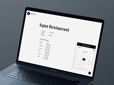 Restaurant Profile Page