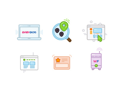 Icons for scheme focus geo icon icons landing macbook server web woman