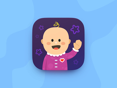 Children's help center — App icon [Concept App] app baby child children contributions heart help icon icons outline star work in progress