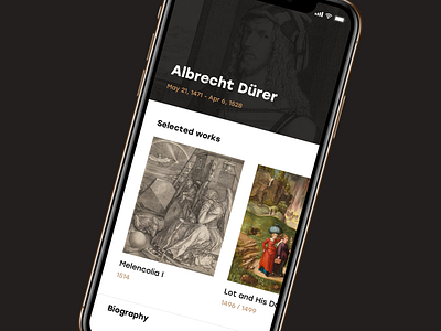 Dürer For Drbbbl app art design durer ios mobile painting ui