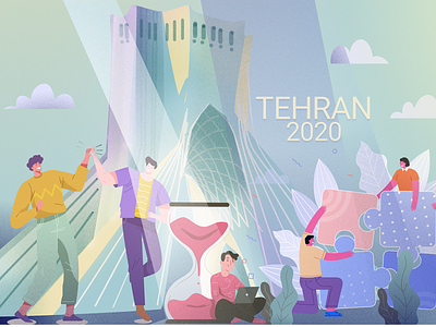 tehran2020 2020 illustration tehran آزادی برج آزادی تهران