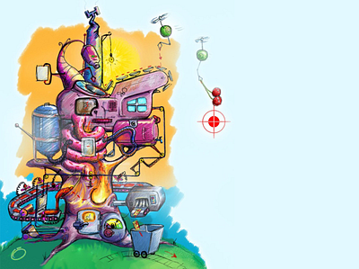 FACTORY factory food game art illustration بازی لواشک