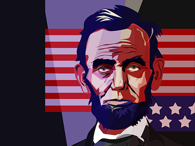 abraham lincoln amrica abraham lincoln america american face illustration portrait art vector art