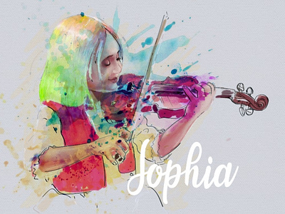 Sophia Karimi digital paint illustration water color