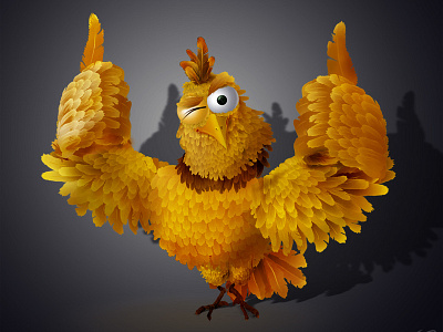 Molkicool bird character game art