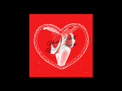 SWEET LITTLE LOVE MAKER (RED) adobe illustrator design poster poster design typography valentines day