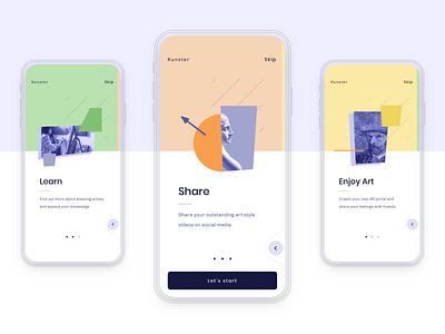 Kunster AR App - Onboarding