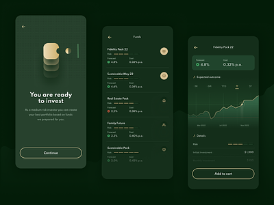 Certain Coin - Investment App - Funds app design fintech illustration interface investment mobile ui ux