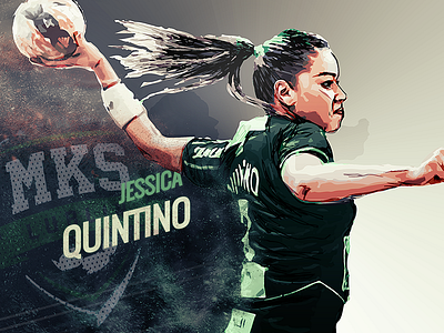 MKS Lublin Jessica Quintino brasil handball illustration jessica quintino mks lublin sport swierkowski torpedov visual