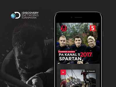 Spartan 2017 for Discovery Networks Danmark discovery images landing page paralax responsive scroll spartan swierkowski tv show web design