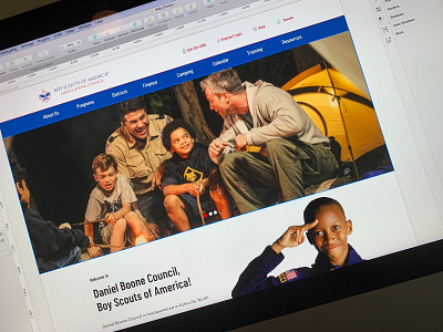 Daniel Boone Council responsive web design