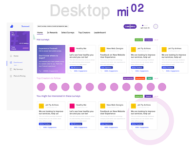 Web App UI UX Concept for Trivias, Quizzes & Surveys app daily ui design design art fun purple quiz trivia ui user interface ux vector web web app webdesign website website concept website design