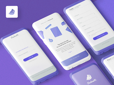 Minimal Onboarding Screen Mobile App