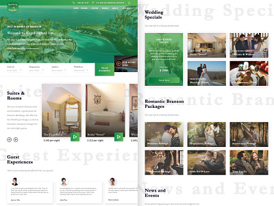 Bed and Breakfast Hotel Landing Page Redesign