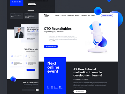 CTO Roundtables Landing Page