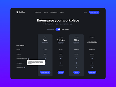 Pricing Page Dark & Light Mode