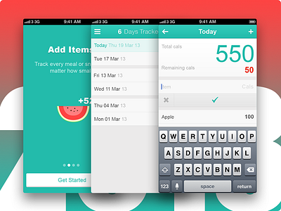 5:2 Tracker - 2013 5:2 app apple diet health ios tracker ui ux