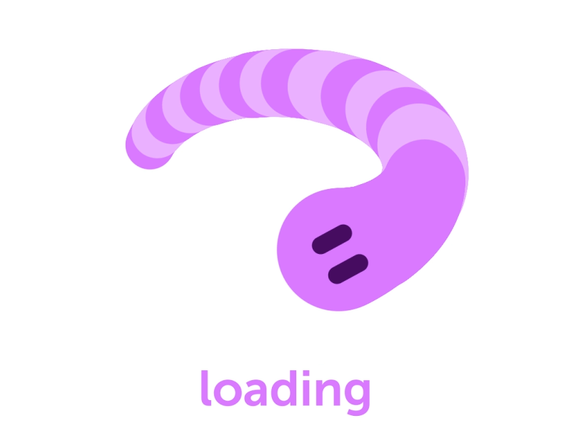 Snake Loading loading loop loop animation snake web animation web design web site animation worm