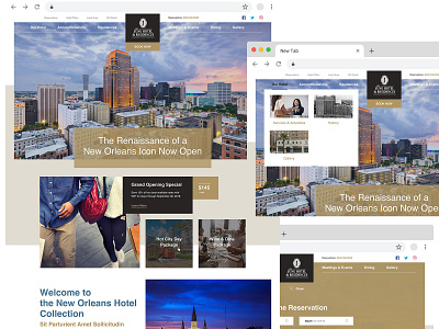 Jung Hotels & Residences design hotels responsive web design ui ui design ux ui web