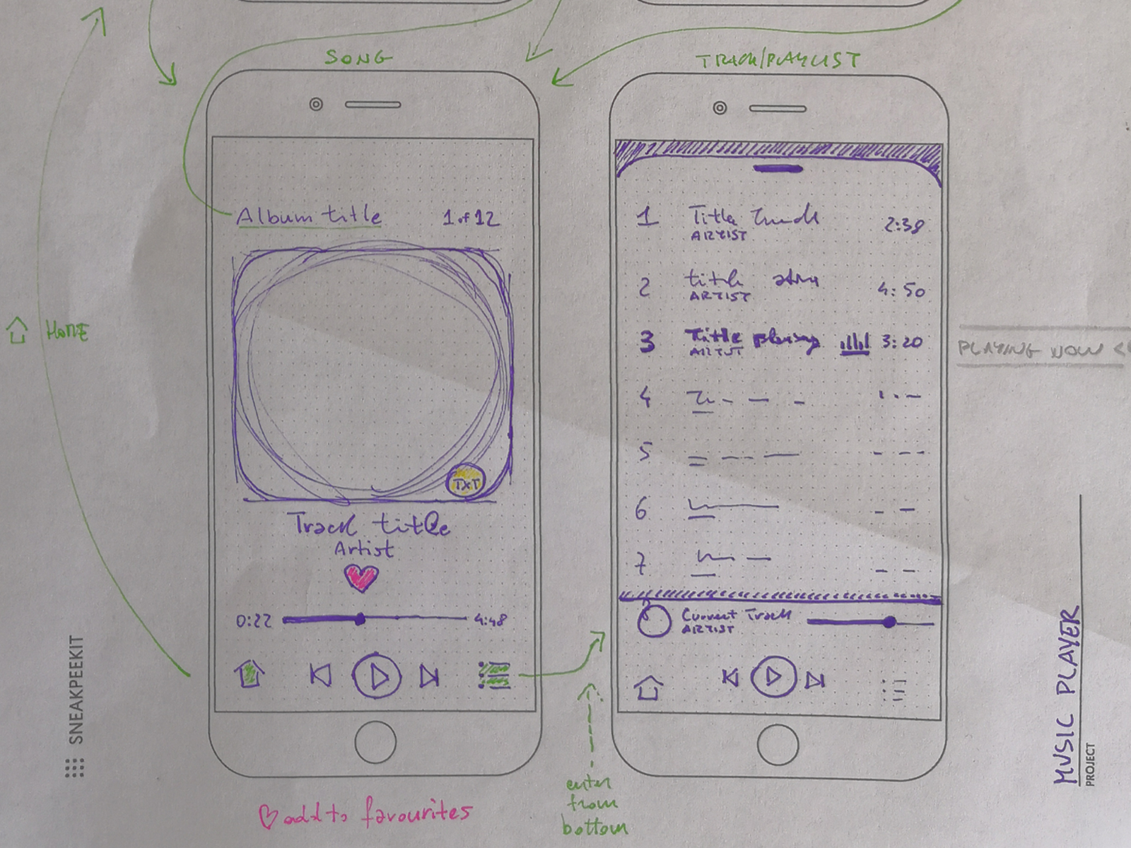 Sketch icon  music player Music player icon in doodle sketch lines  electronic entertainment portable audio headphones  CanStock