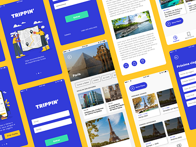 Trippin' — Travel App app travel ui ui design user experience user interface ux ux design visual design