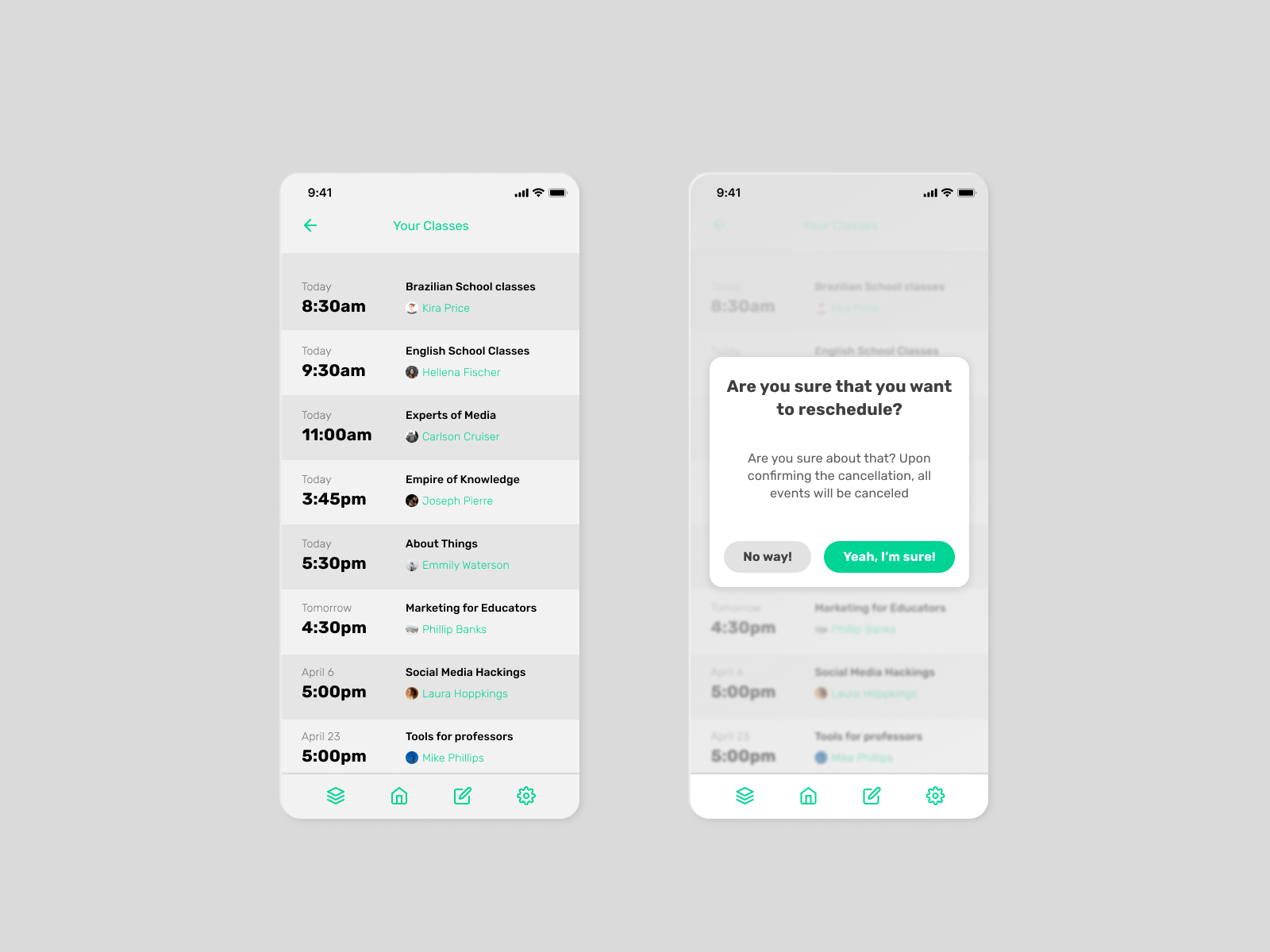 Schedule todo app by Wallace Lopes on Dribbble