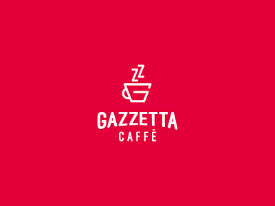 Gazzetta Caffè branding coffee identity logo logotype mark red visual