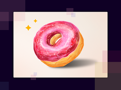 Doughnut :D bread dessert doughnut eat food illustration sweetmeats