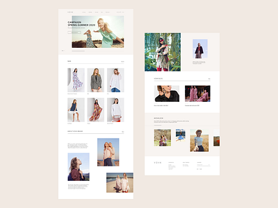 2 ecommerce fashion minimal online shop store ui design web