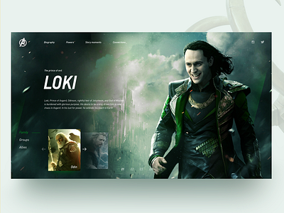Loki <3 comics loki marvel ui web