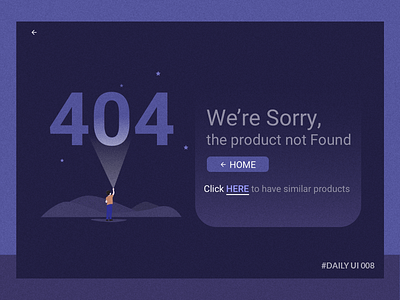 #Daily UI 008 / 404 Error page