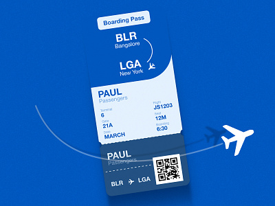 Daily UI 24 / Boarding Pass boarding pass daily ui daily ui 024 design graphic design ui visual design