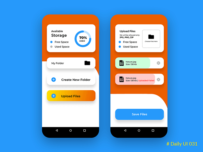 File Upload UI designs, themes, templates and downloadable graphic ...