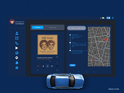 # Daily UI 034 / Car Interface