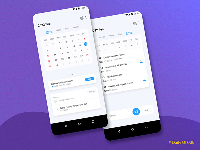 # Daily UI 038 / Calendar