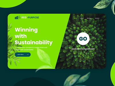 Eco-Purpose- Winning with  Sustainability | Landing page concept