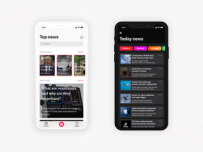 News Room - app design