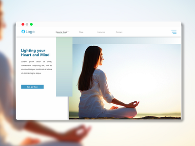 Yoga Ig design ui ux web webdesign website