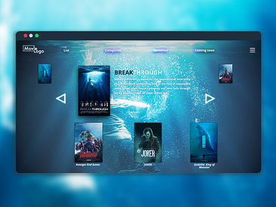 Movie List design ui ux web webdesign website