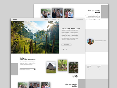 Rural Travel design ui ux web webdesign website